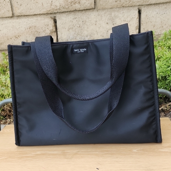 kate spade Handbags - Kate Spade Elegant Black Nylon Tote Bag